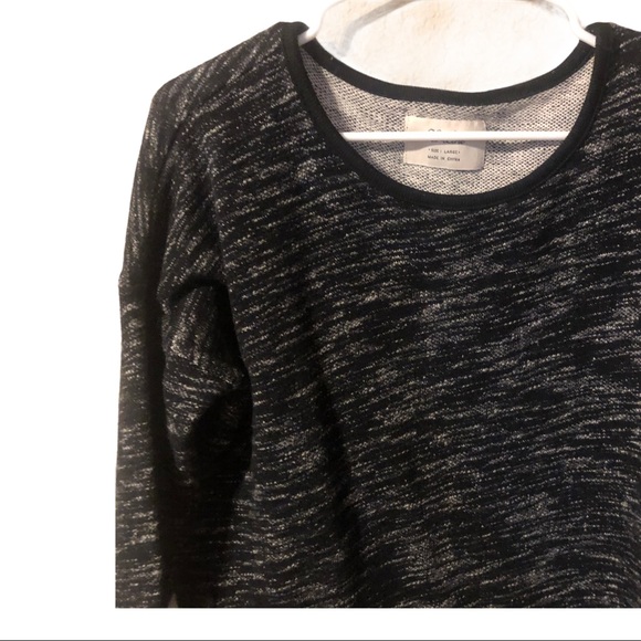 Hi-Line Women Pullover Cropped Tweed Sweat… - Picture 4 of 7